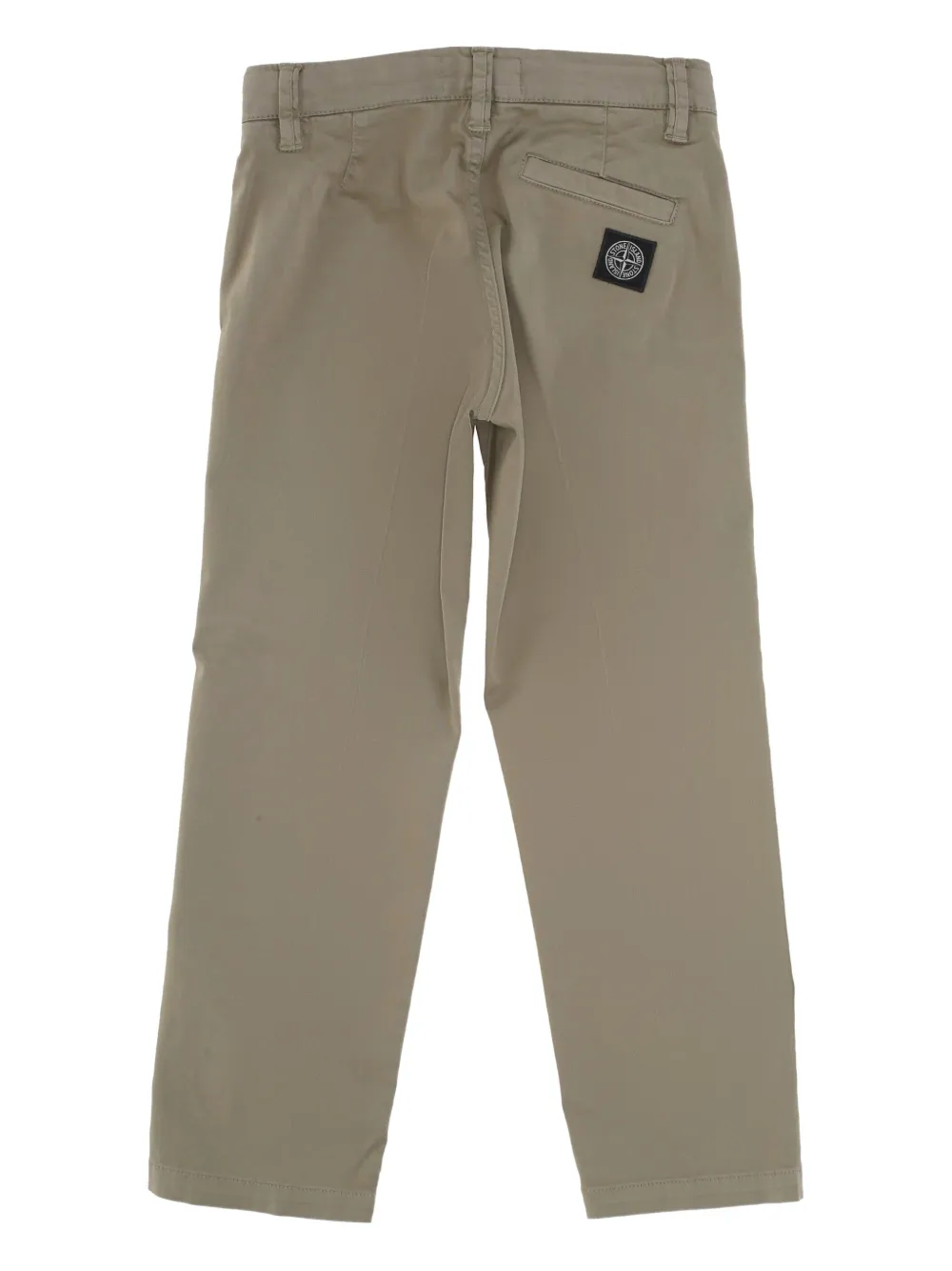 Stone Island Junior logo-patch trousers Beige