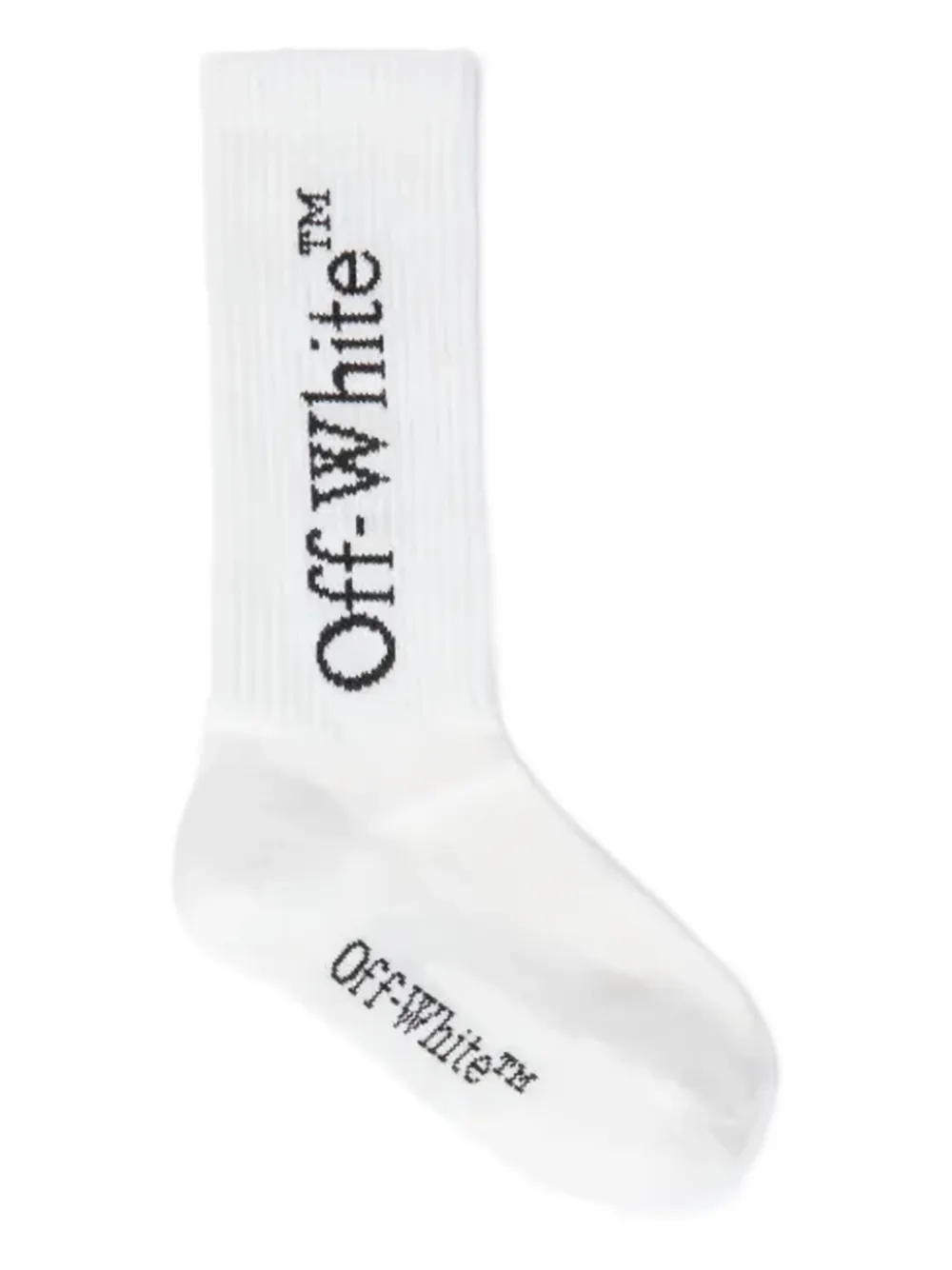 Off-White Kids Calzini lunghi con logo - Bianco