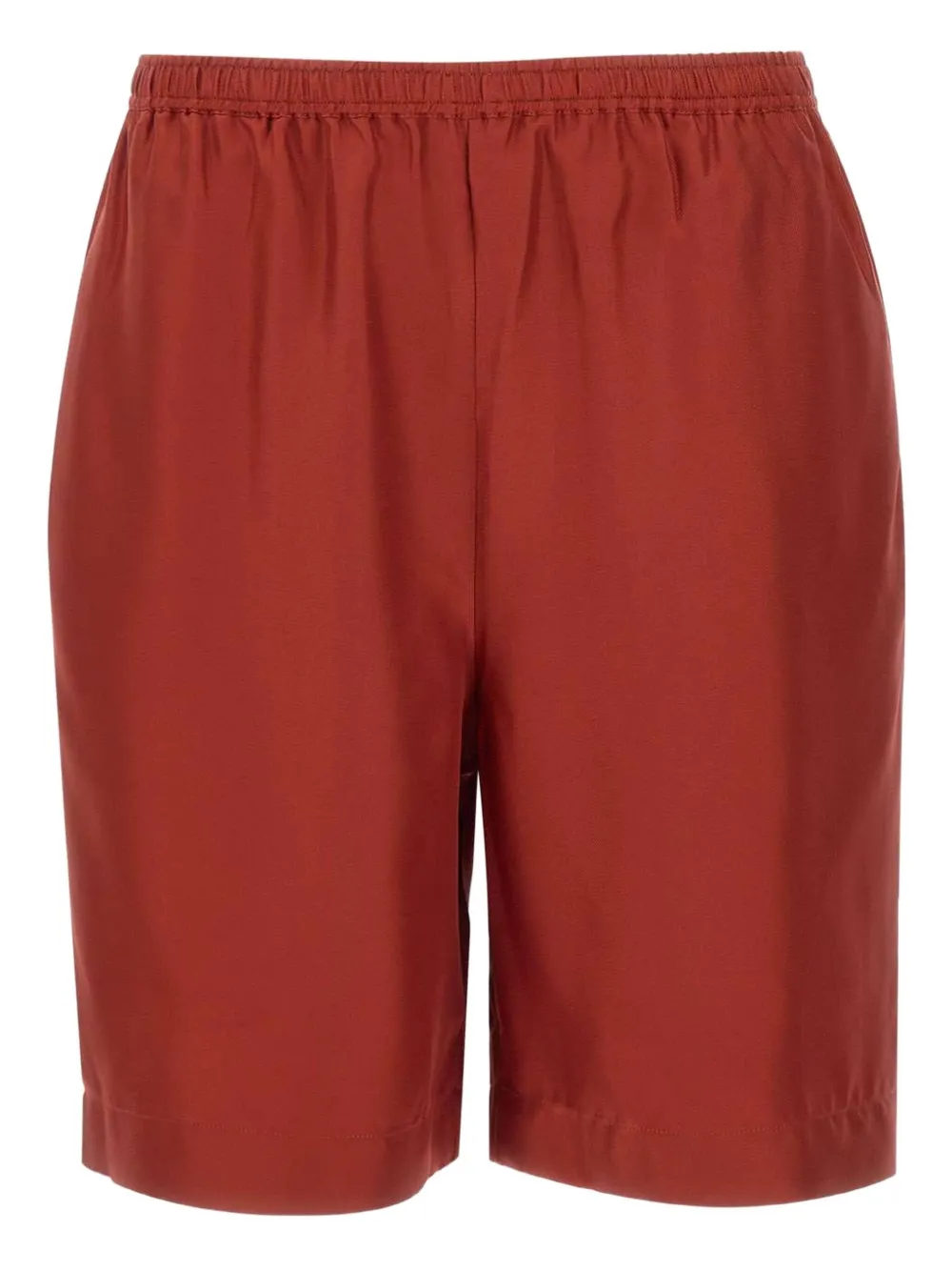 Loulou Shorts met elastische tailleband Rood