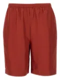 Loulou elasticated-waistband shorts - Red