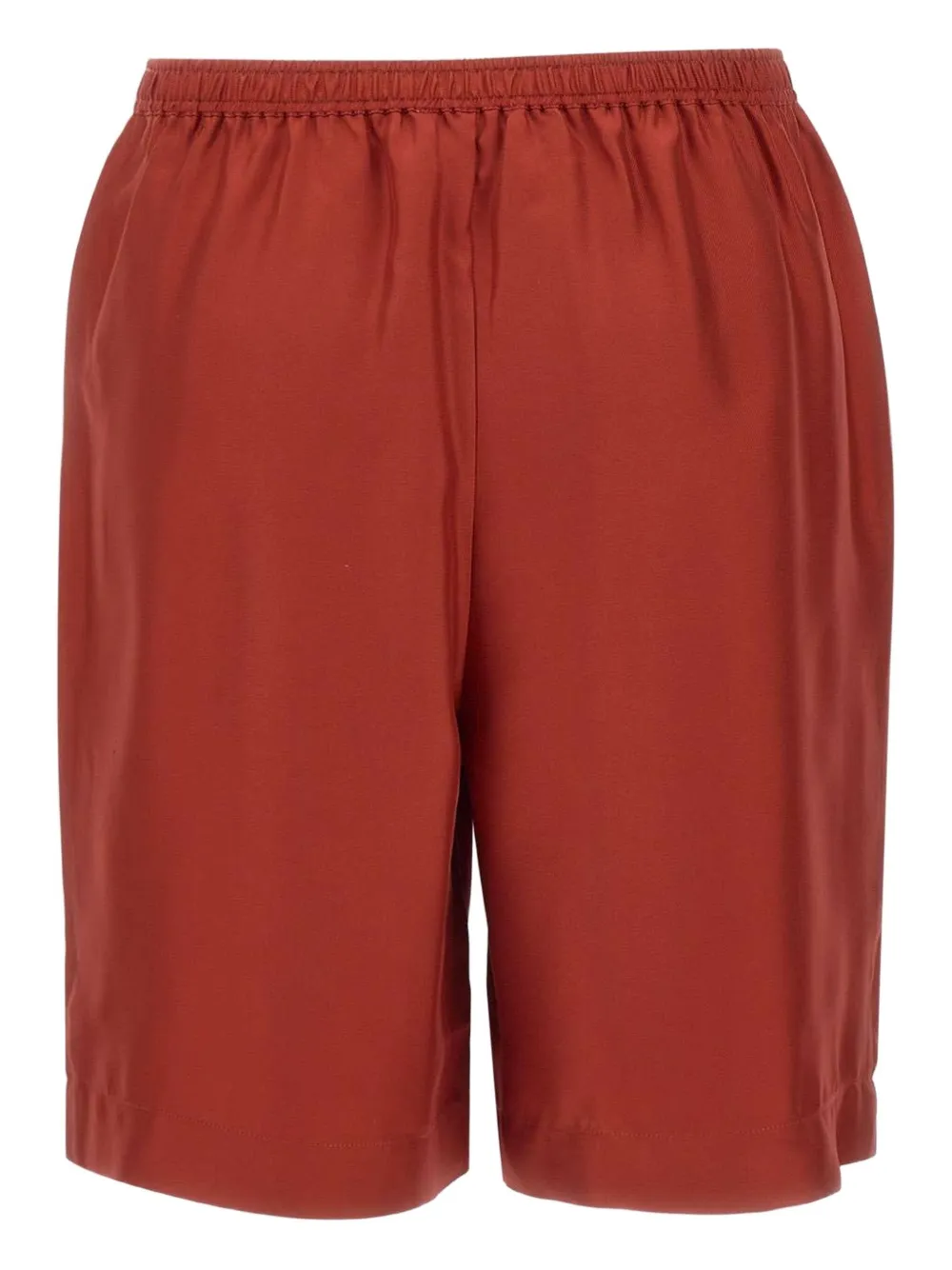 Loulou Shorts met elastische tailleband Rood