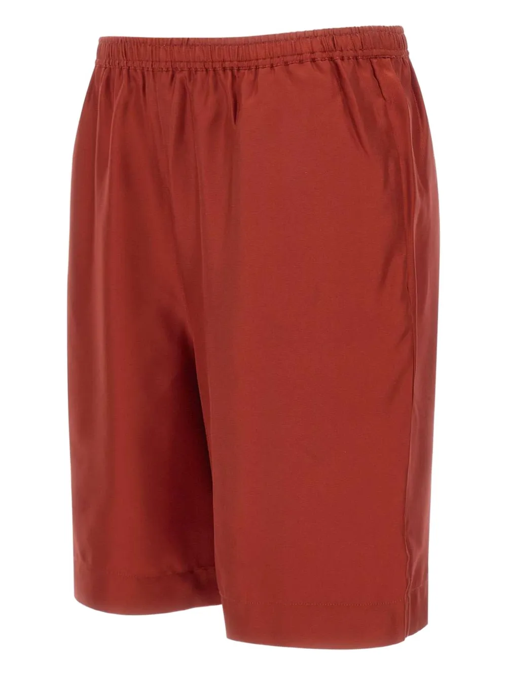 Loulou Shorts met elastische tailleband Rood