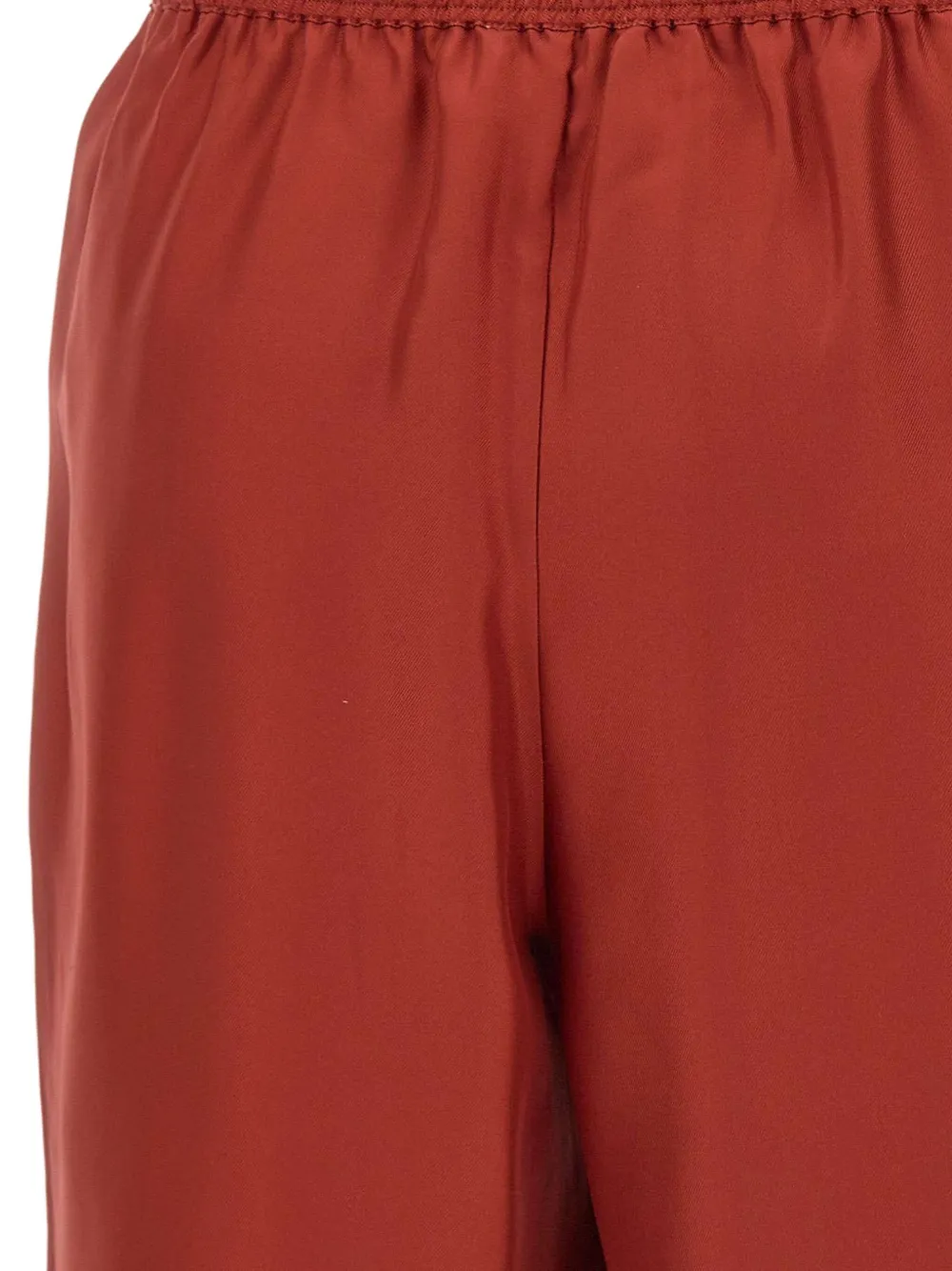 Loulou Shorts met elastische tailleband Rood