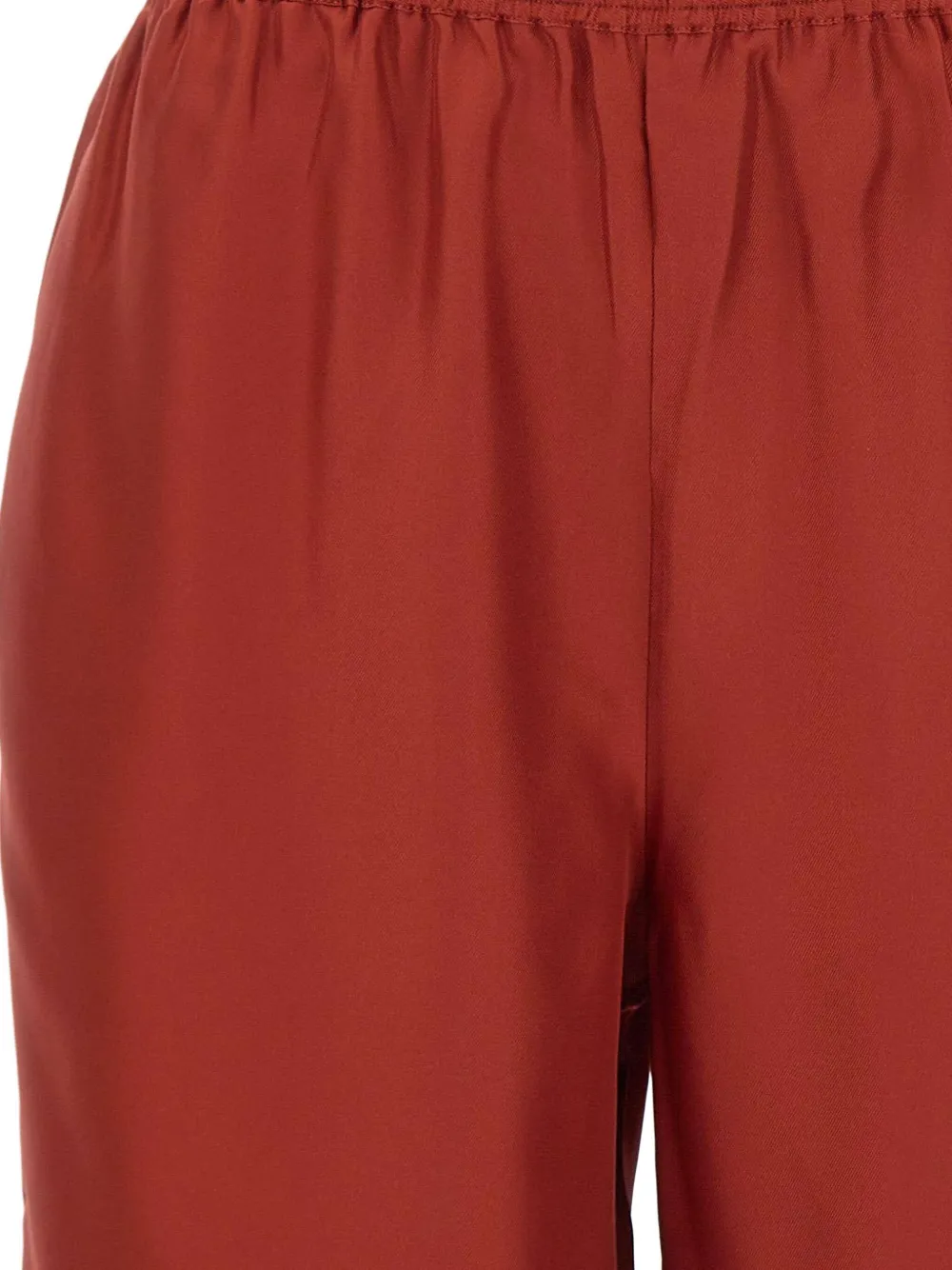 Loulou Shorts met elastische tailleband Rood