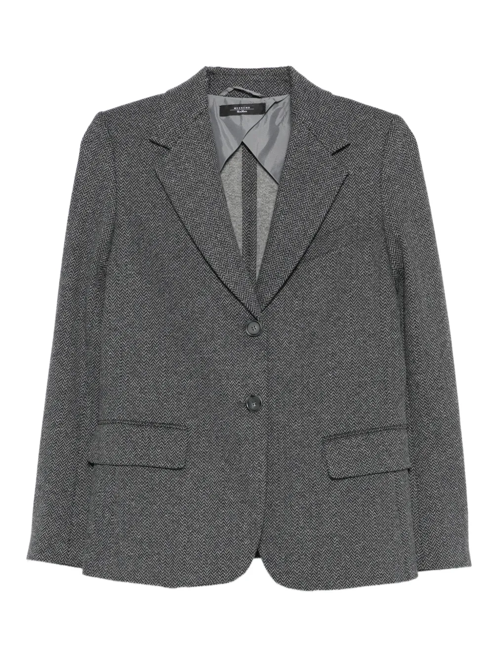 Weekend Max Mara notched button-fastening jacket Grijs