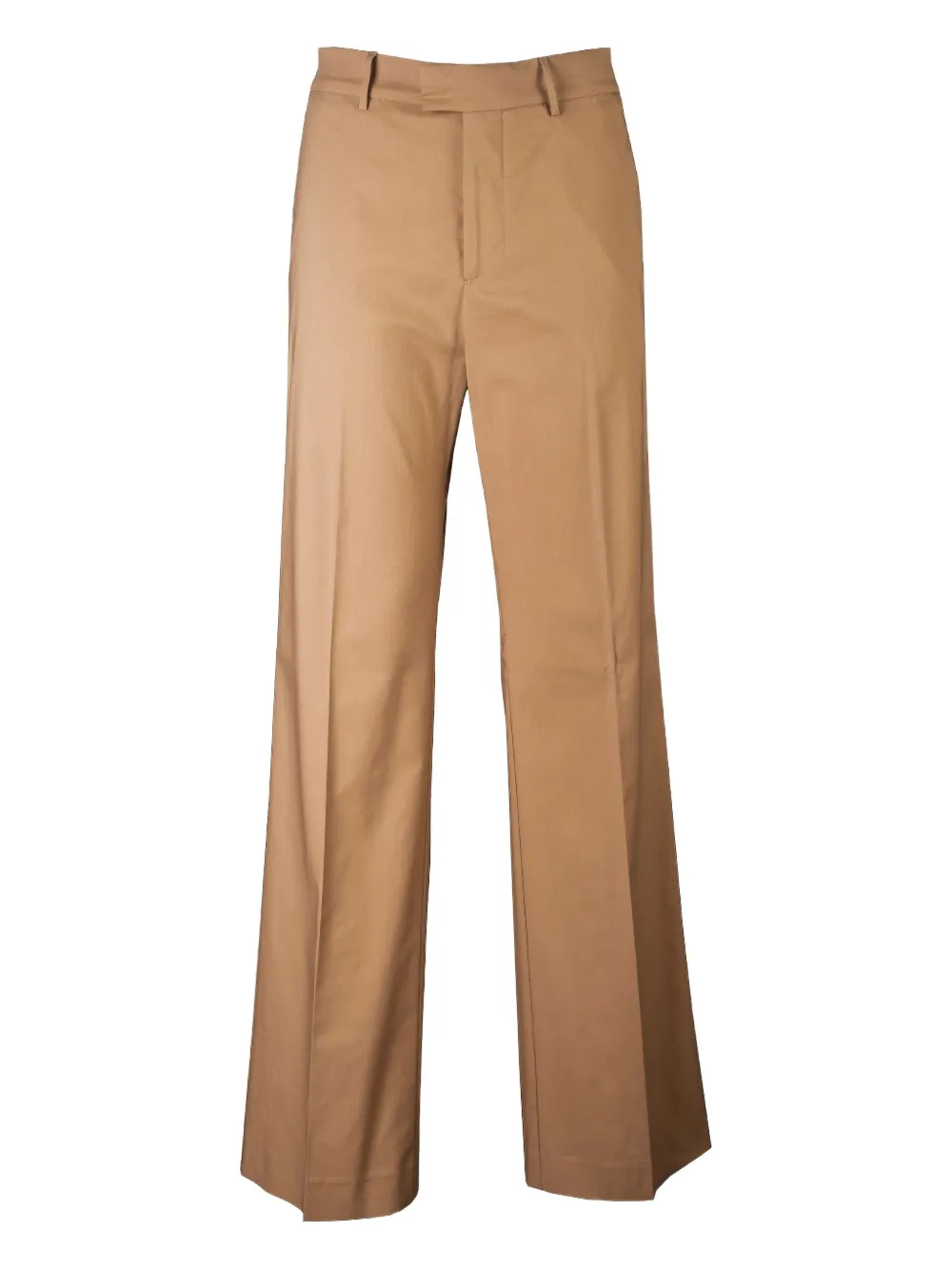 Berwich Broek met wijde pijpen Beige