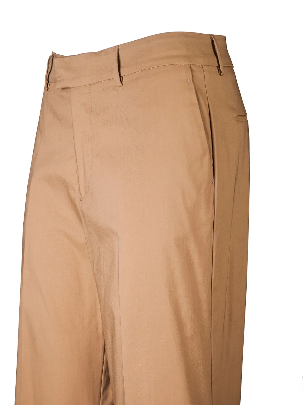 Berwich Broek met wijde pijpen Beige