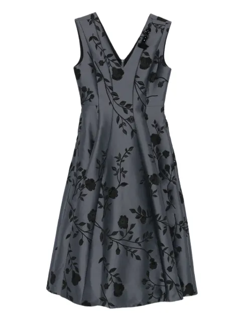 Max Mara floral-print V-neck mini dress