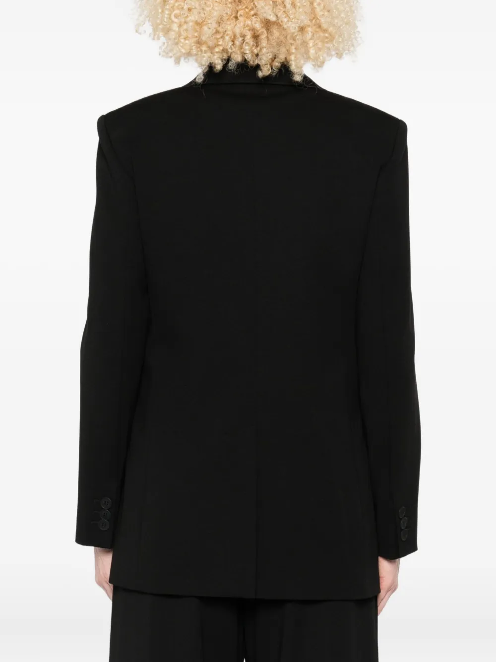 Weekend Max Mara Blazer met enkele rij knopen Zwart