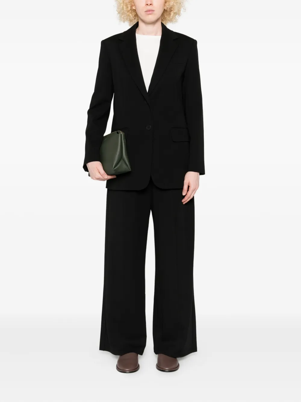 Weekend Max Mara Blazer met enkele rij knopen Zwart