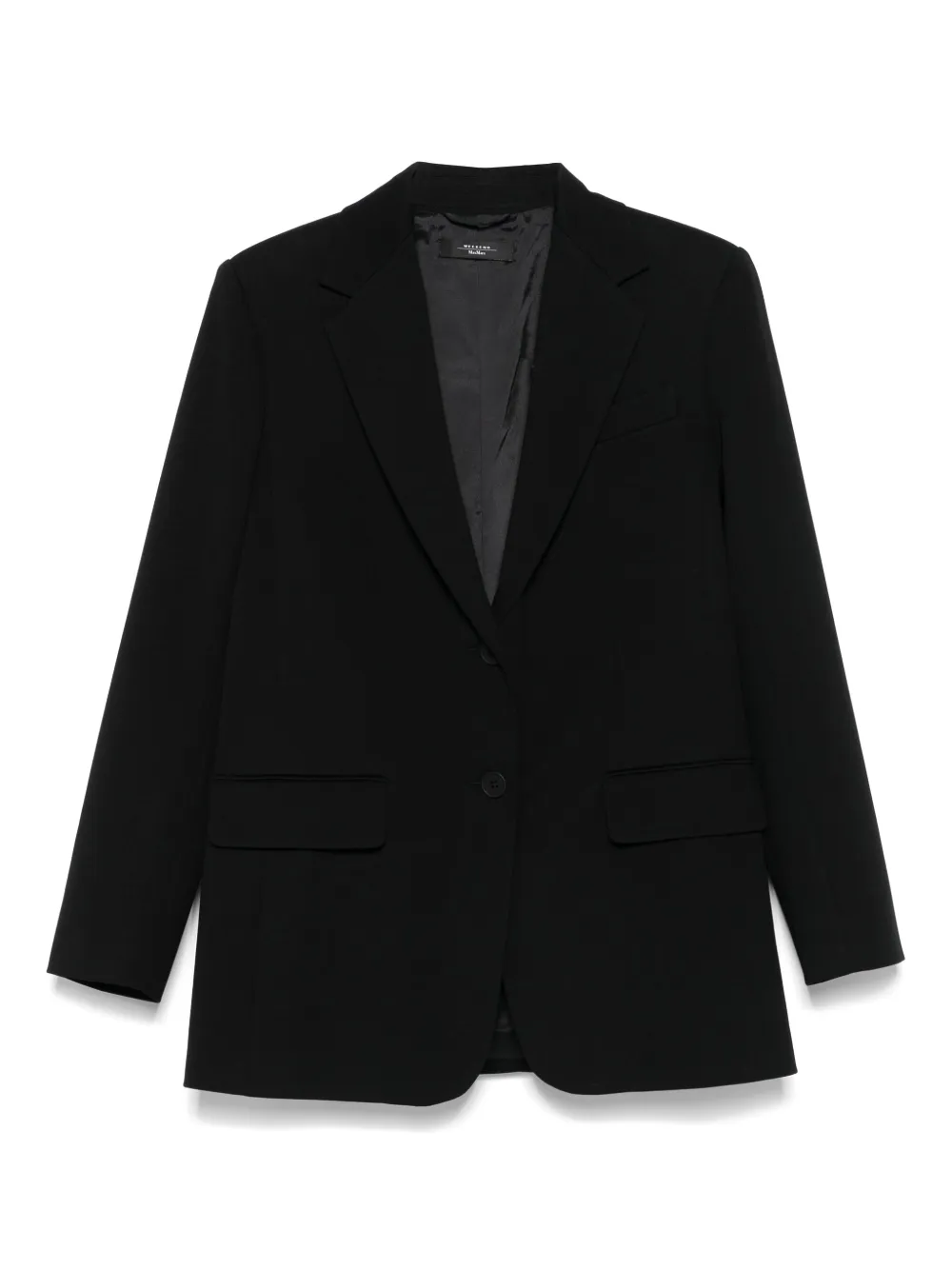 Weekend Max Mara Blazer met enkele rij knopen Zwart