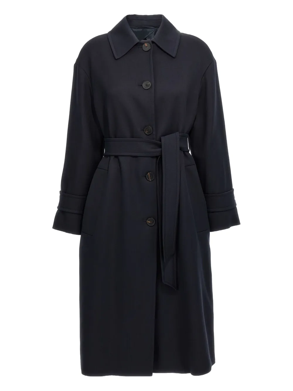Max Mara Ilde belted single-breasted coat | Blue | Image 1