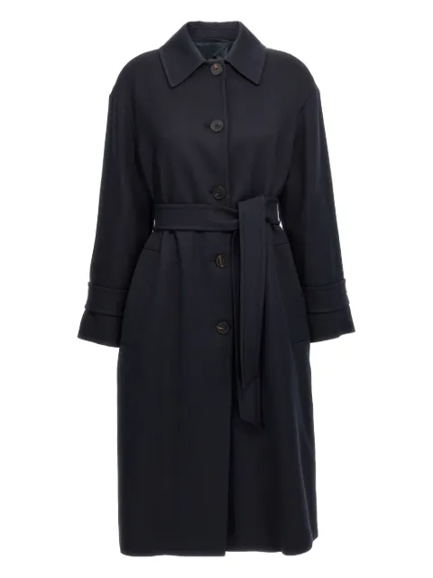 Max Mara Ide jas met enkele rij knopen en ceintuur
