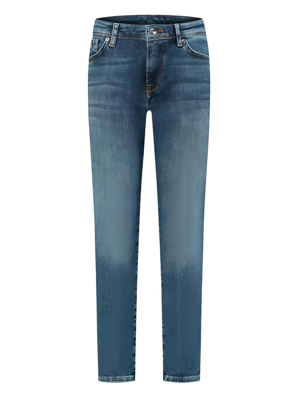 Hackett Kids Jeans con ricamo - Blu