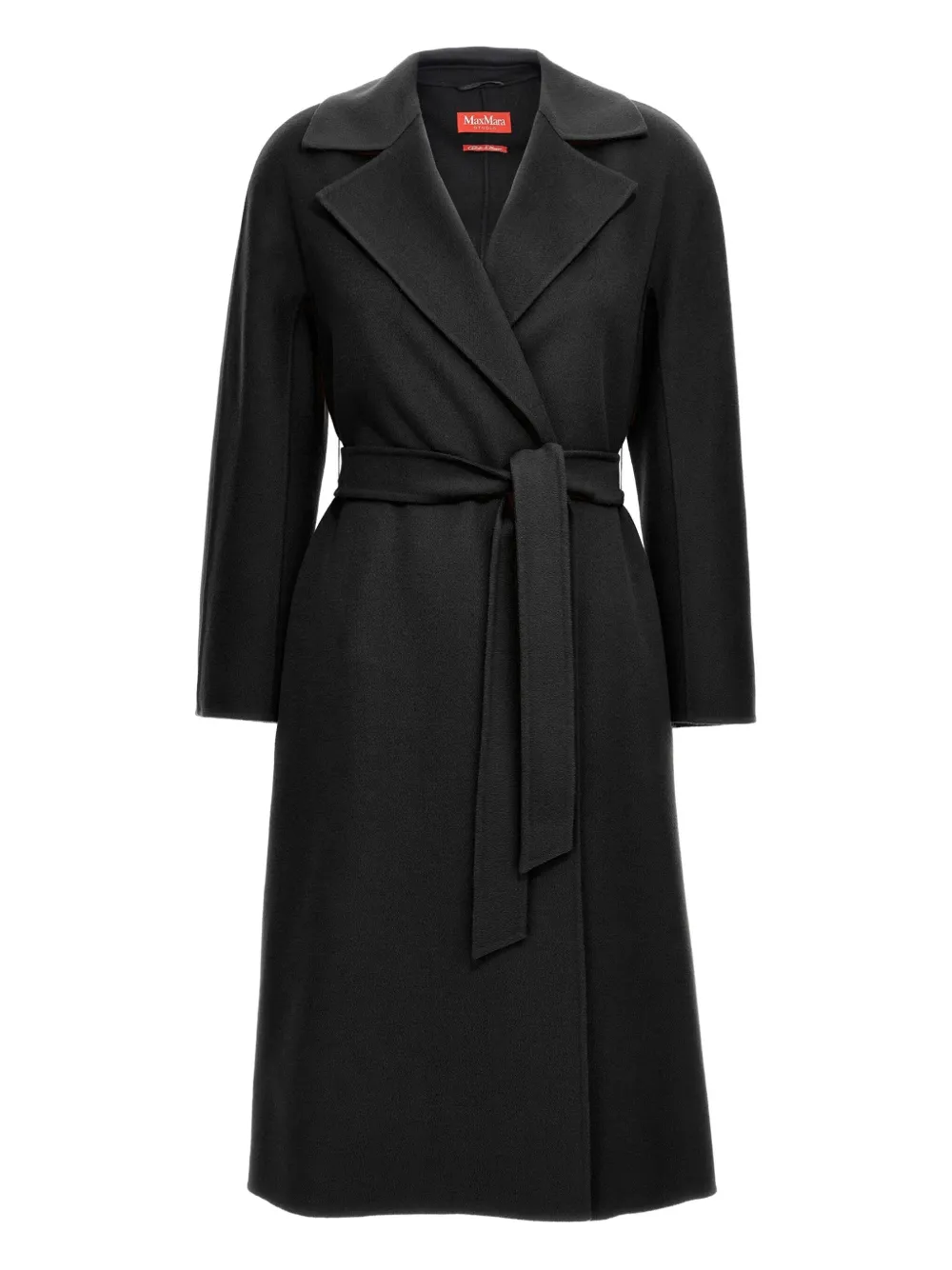 Max Mara Cles flared jas met gekerfde revers Zwart