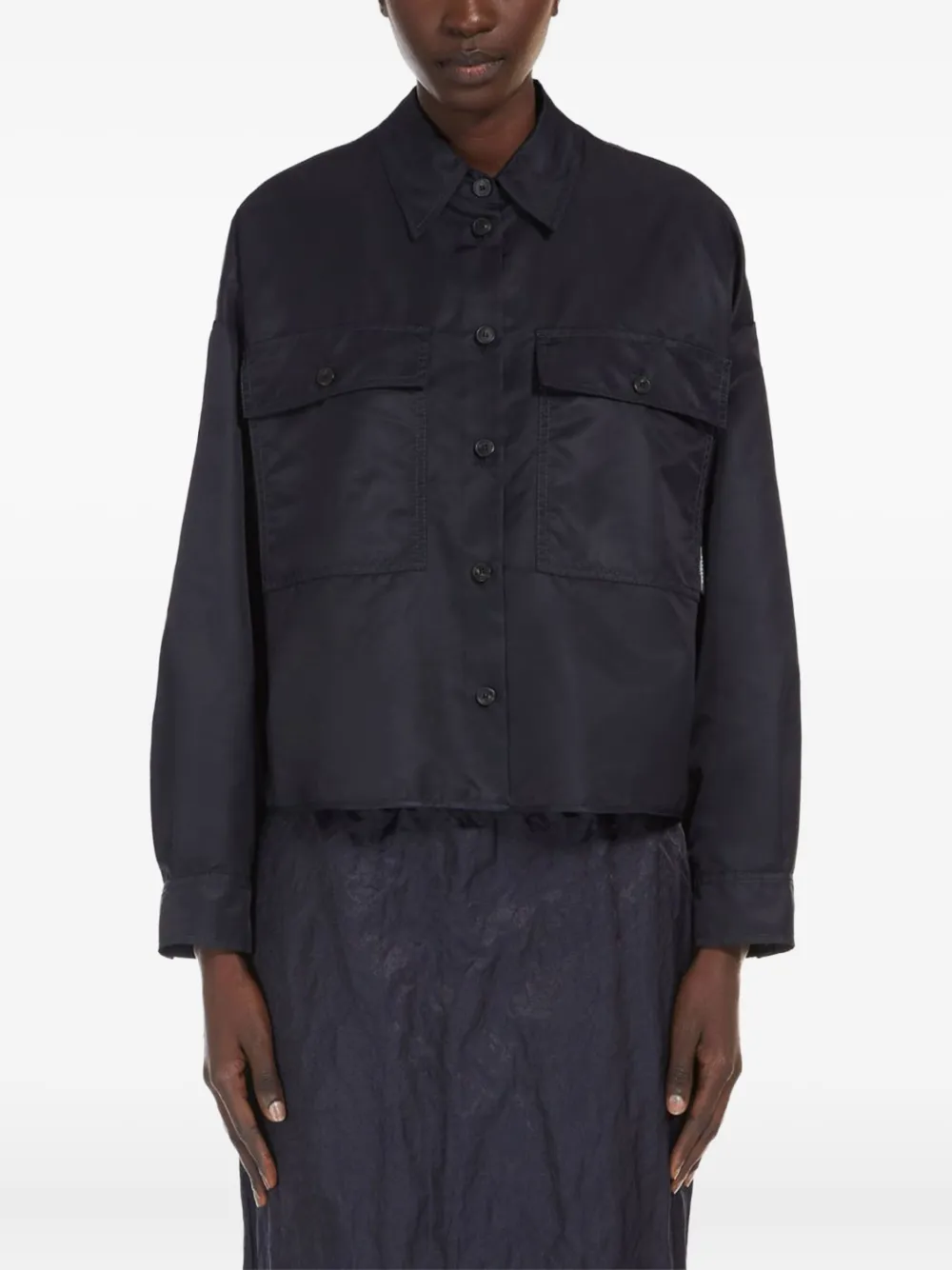 Weekend Max Mara Overhemd met klepzak Blauw