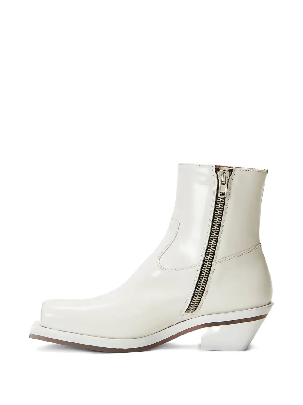Ion 60mm Square-toe Zip Boots In White