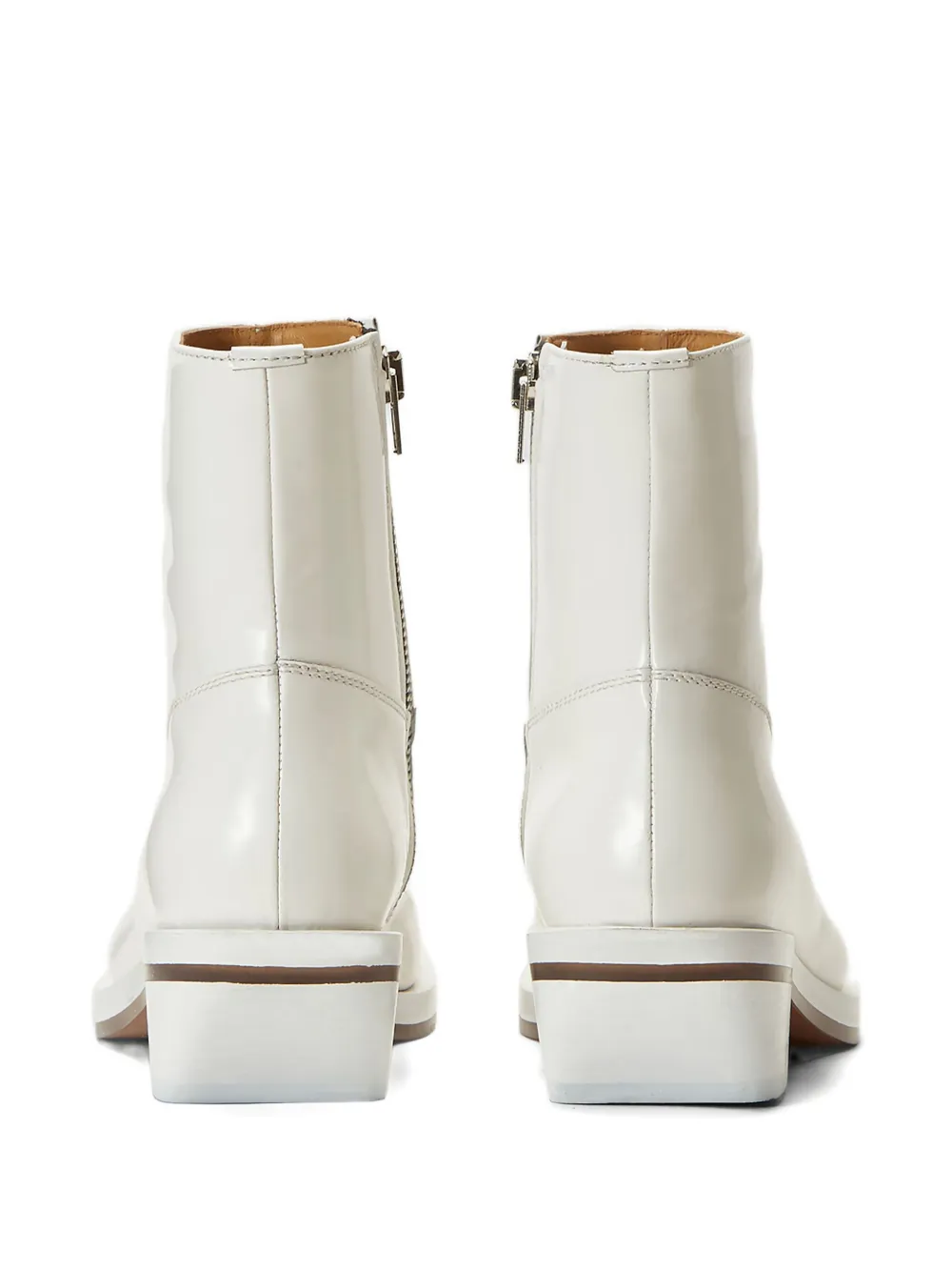 Ion 60mm Square-toe Zip Boots In White