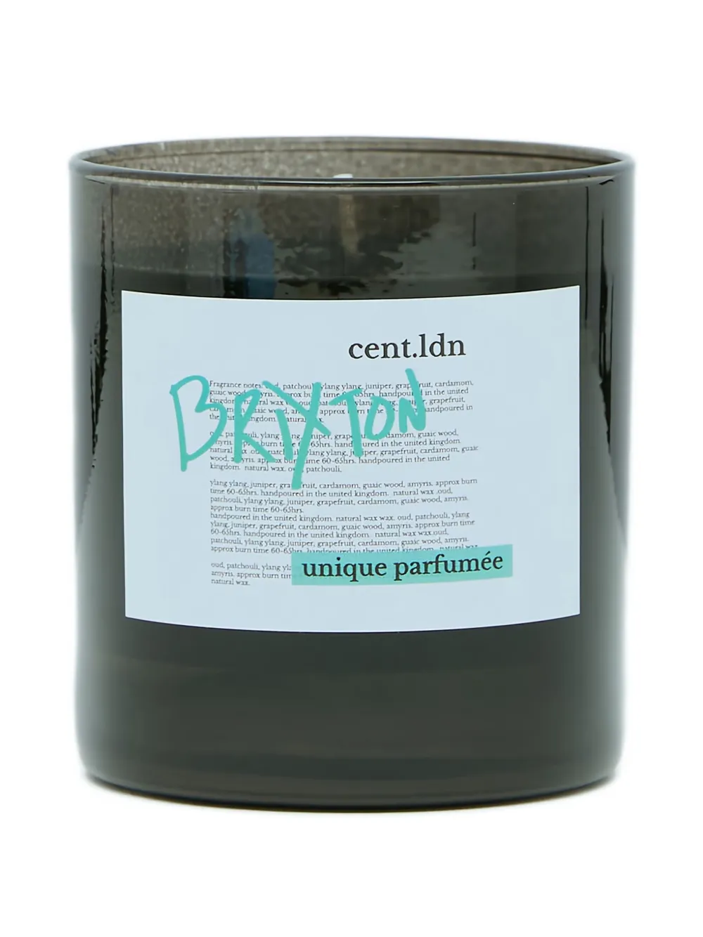 cent.ldn Brixton scented candle (300g) | Black | Image 1