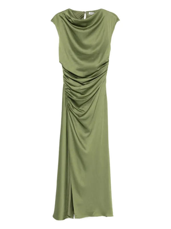 slim fit dress slacks Autumn Valley Midi Dress Forest Green main image 1