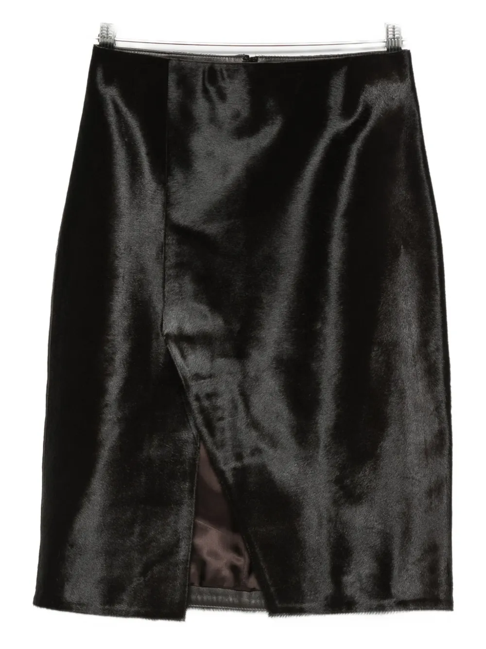LouLou de Saison side-split calf-hair skirt | Brown | Image 1