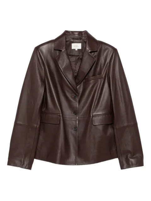 LouLou de Saison Aldo three-button leather jacket