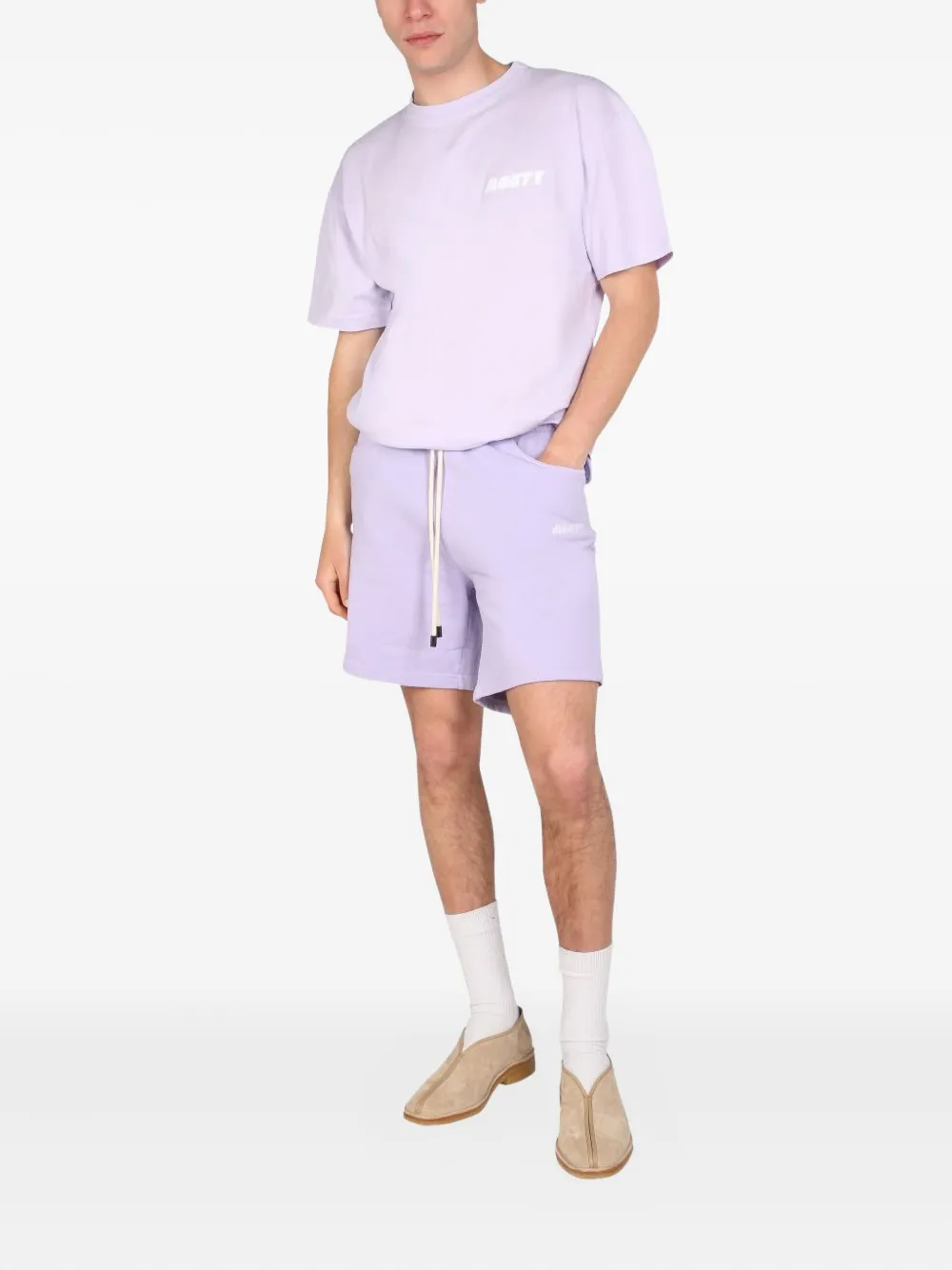 MOUTY logo-print T-shirt - Paars