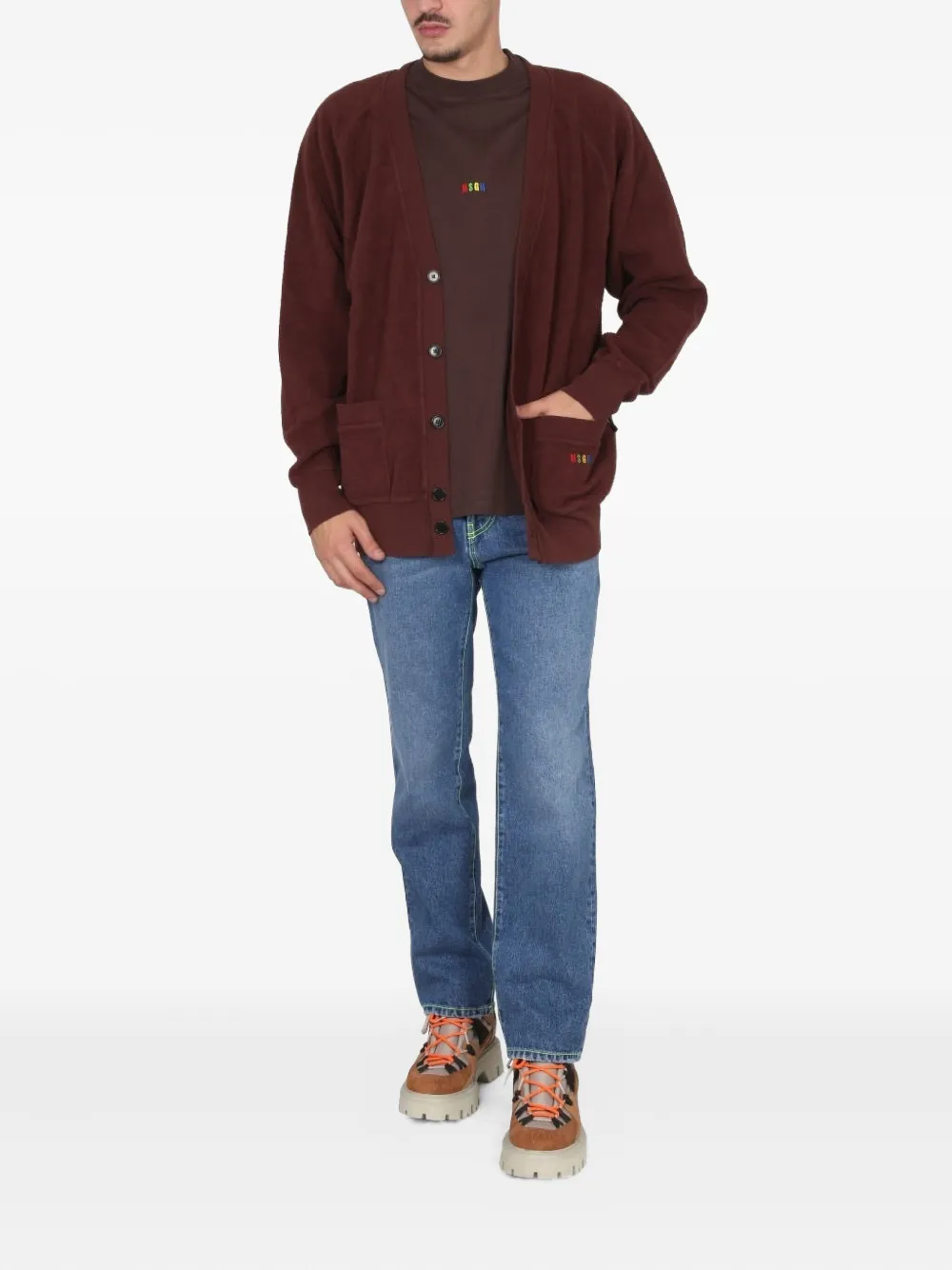 MSGM cotton cardigan - Bruin