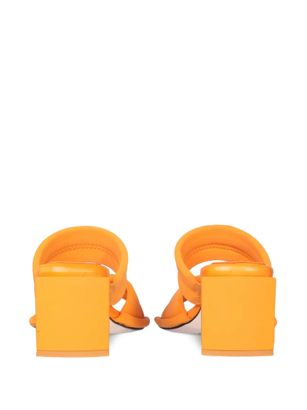 Miista Sandalen met bandje en hak Oranje