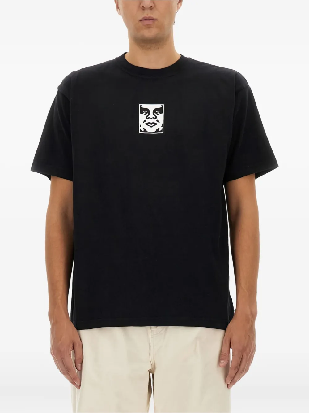 face-print cotton T-shirt