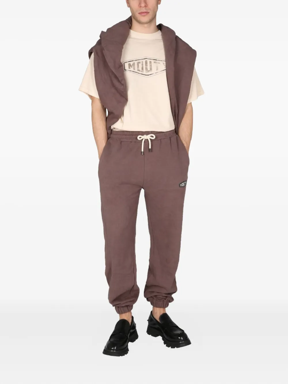 MOUTY logo-print T-shirt - Beige