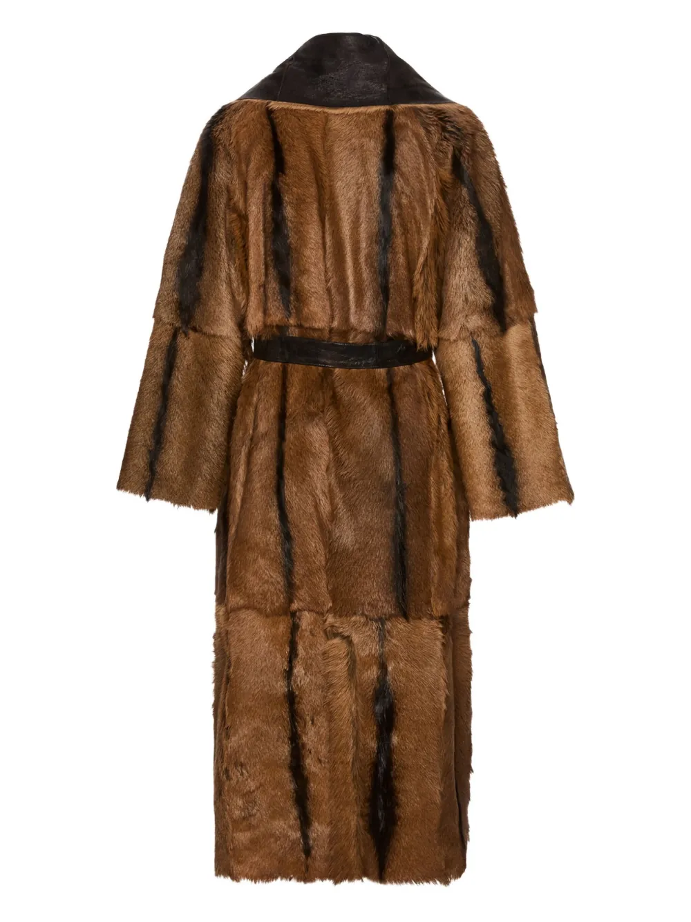 Magda Butrym Belted Wrap Coat In Brown