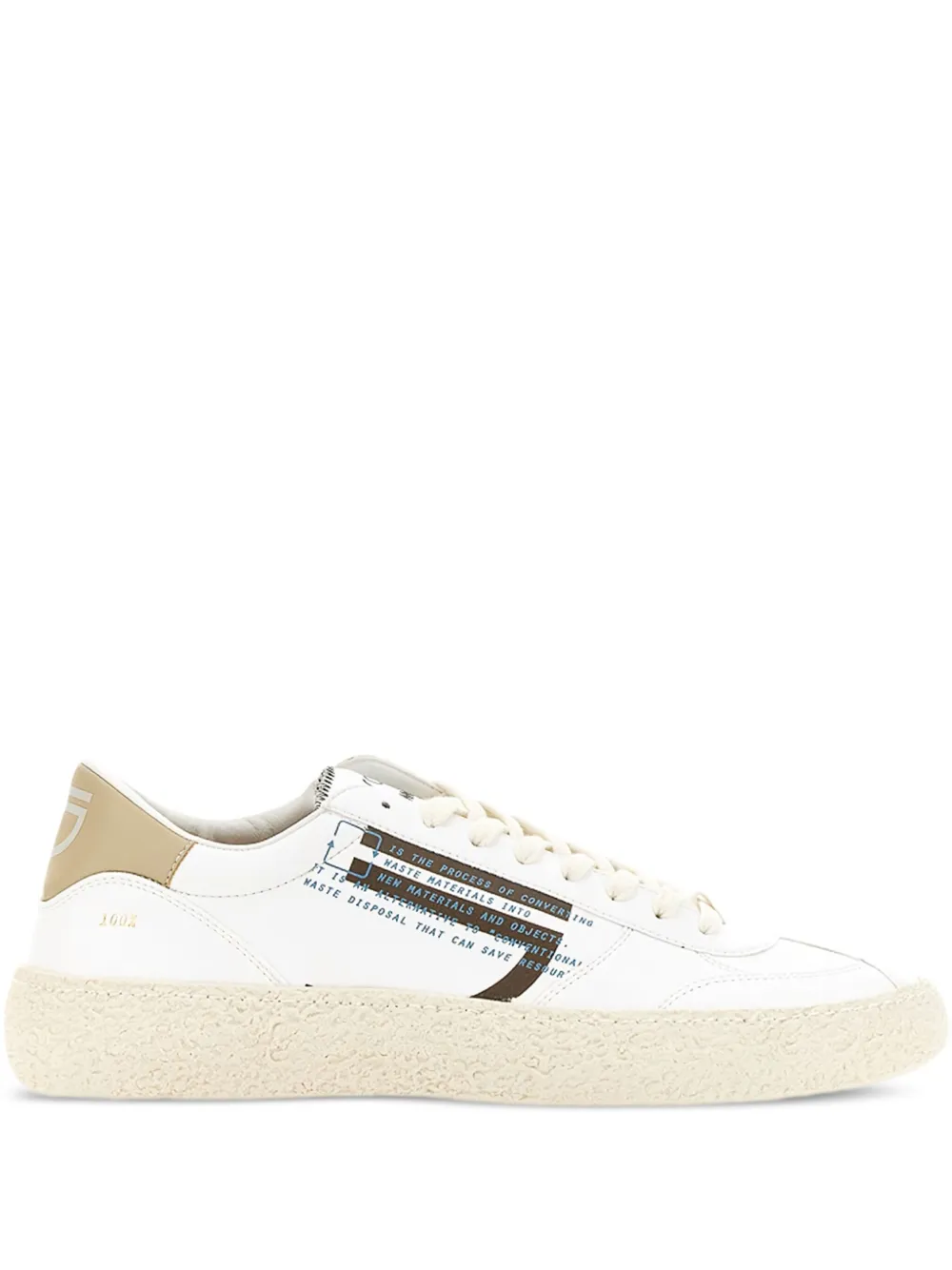 Puraai leather panelled sneakers | Neutrals | Image 1