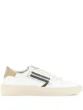 Puraai leather panelled sneakers - Neutrals