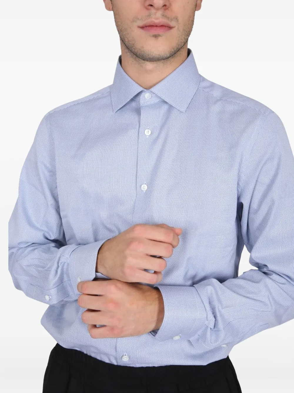 Zegna Overhemd Blauw