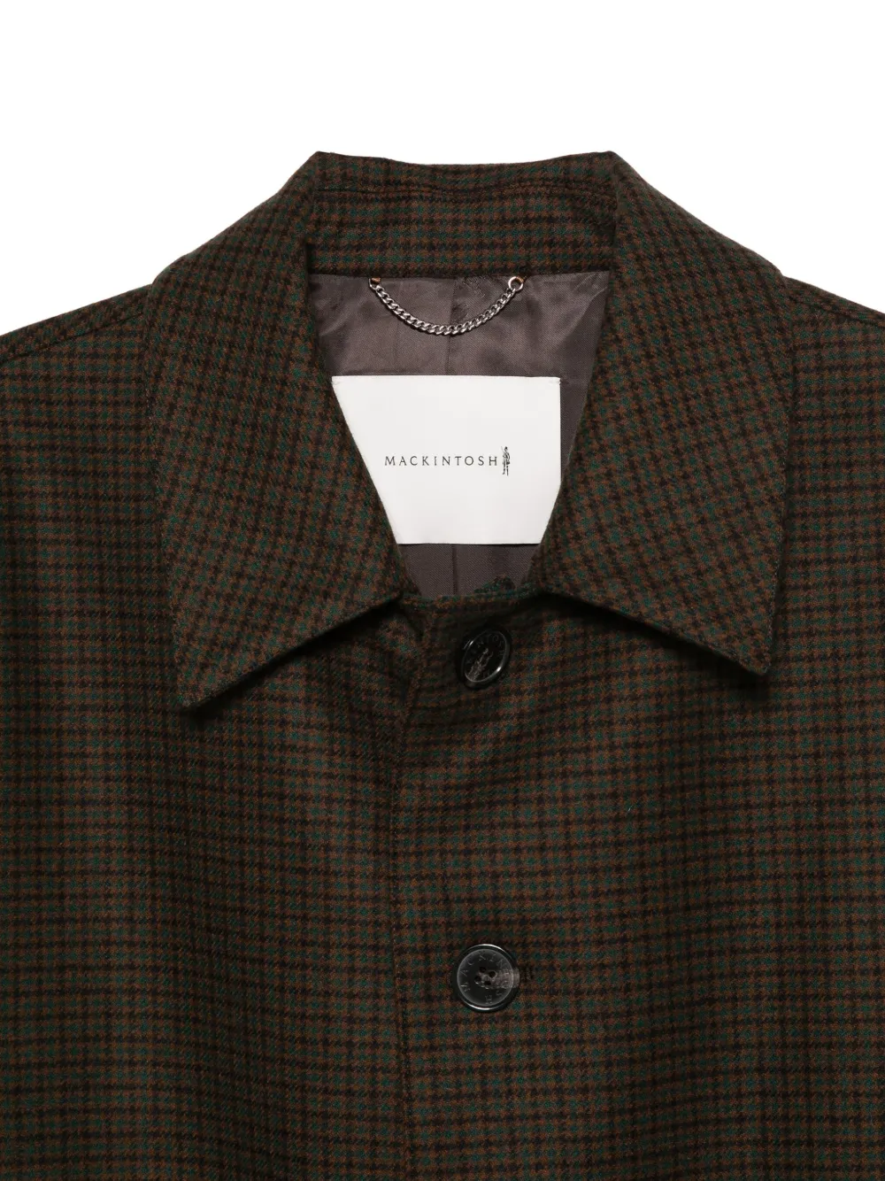 Mackintosh Geruite jas Bruin