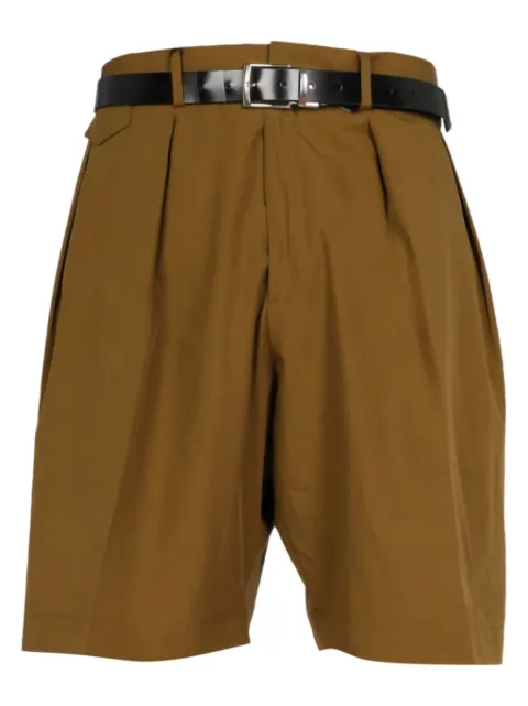 Paul Smith belted-pleated shorts