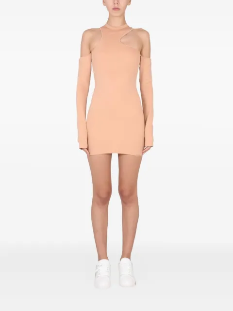 Off-White vestido corto manga larga