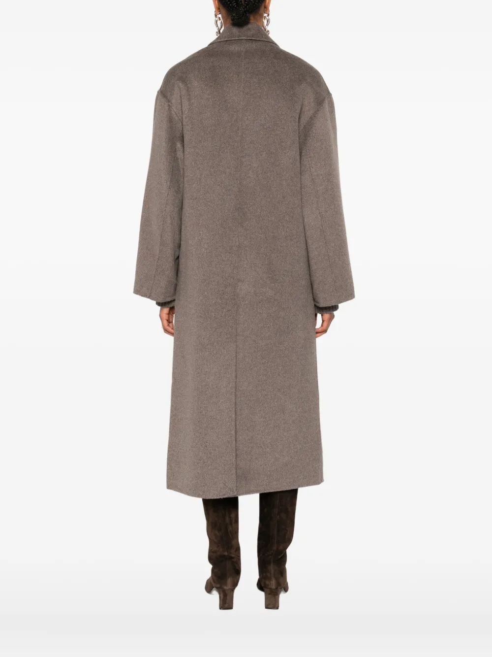 LouLou de Saison Jas met dubbele rij knopen Beige