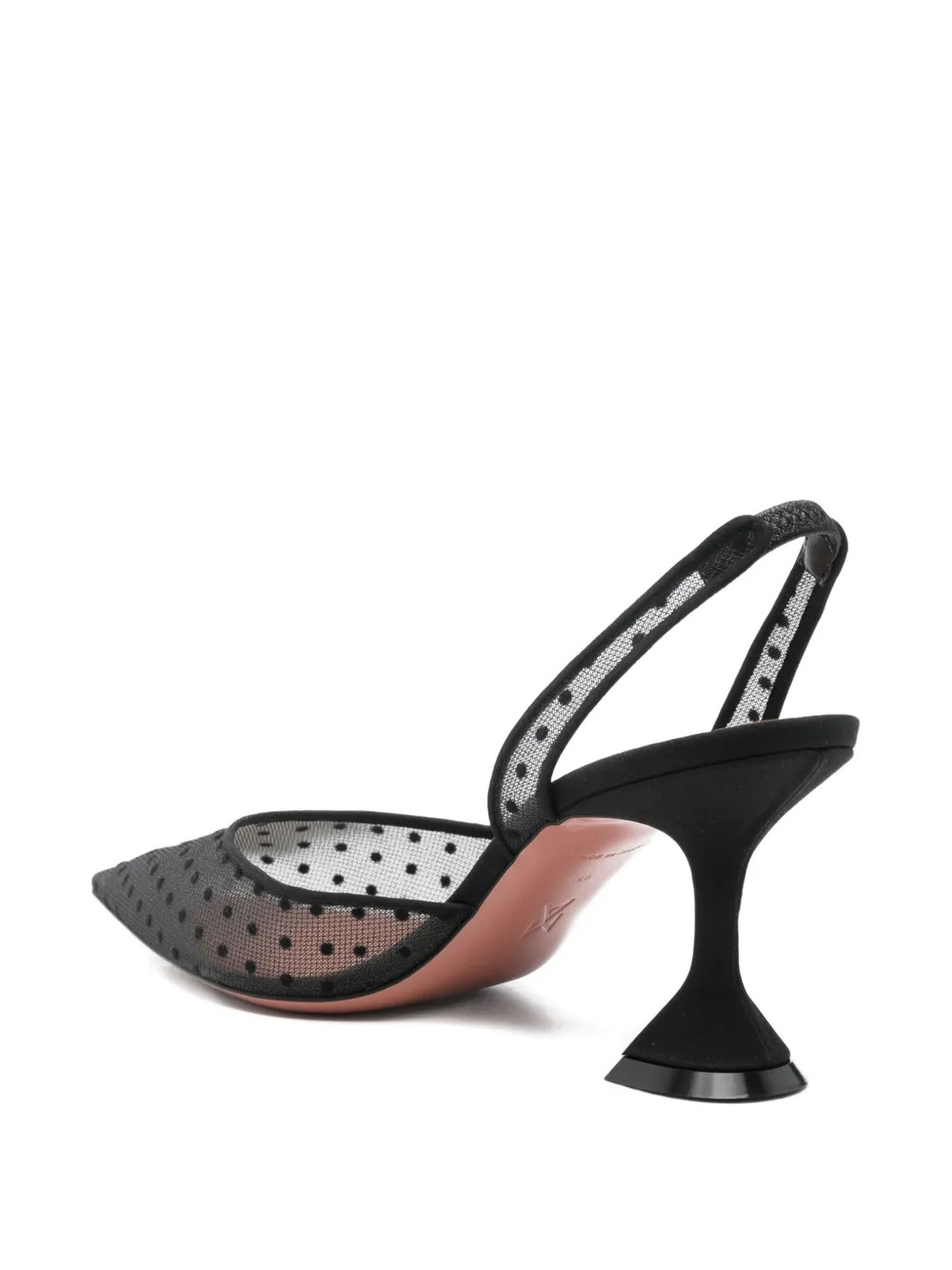 Amina Muaddi 70mm Holli Polka-dot Pumps In Multi