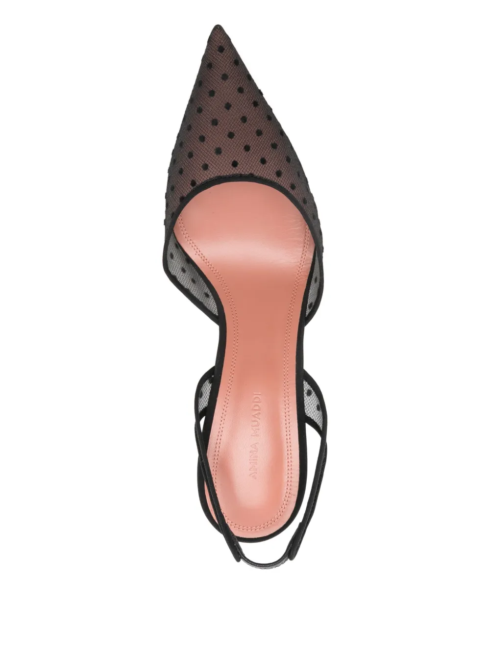 Amina Muaddi 70mm Holli Polka-dot Pumps In Multi