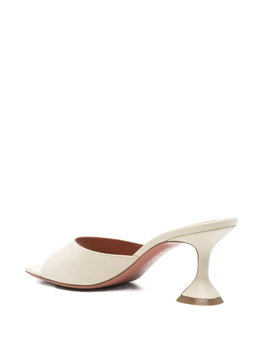 Amina Muaddi 70mm Lupita heeled mules Beige