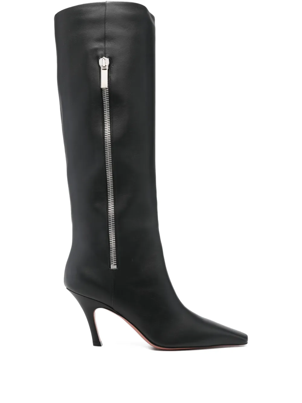 Amina Muaddi Mona side-zip square-toe boots - Nero