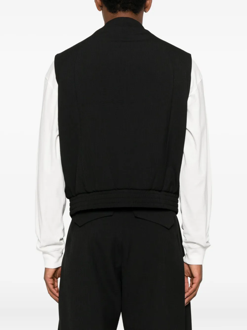 J.lal Uvas Zip-front Gilet In Black