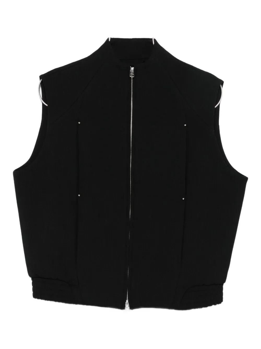 J.lal Uvas Zip-front Gilet In Black