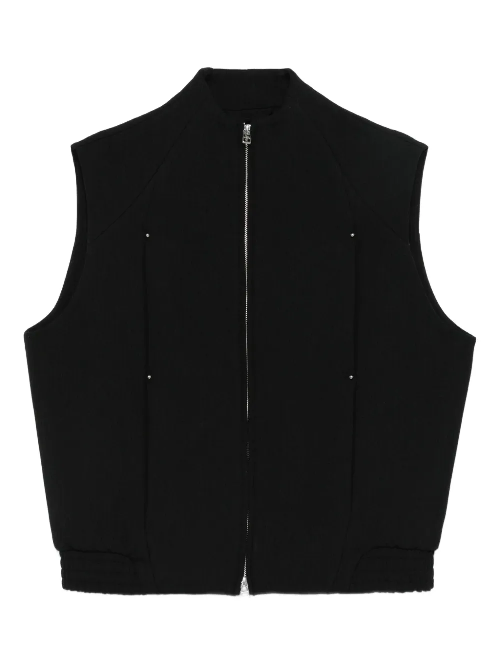 J.LAL Uvas zip-front gilet | Black | Image 1