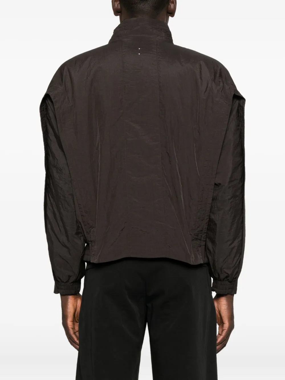 J.LAL Yot jack met hoge hals en knopen Bruin