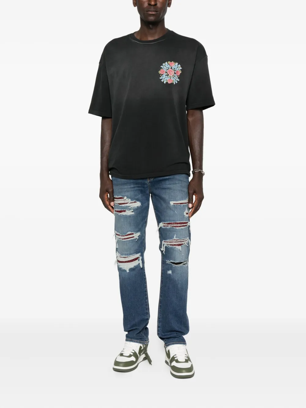 AMIRI Out For Trouble T-shirt - Zwart