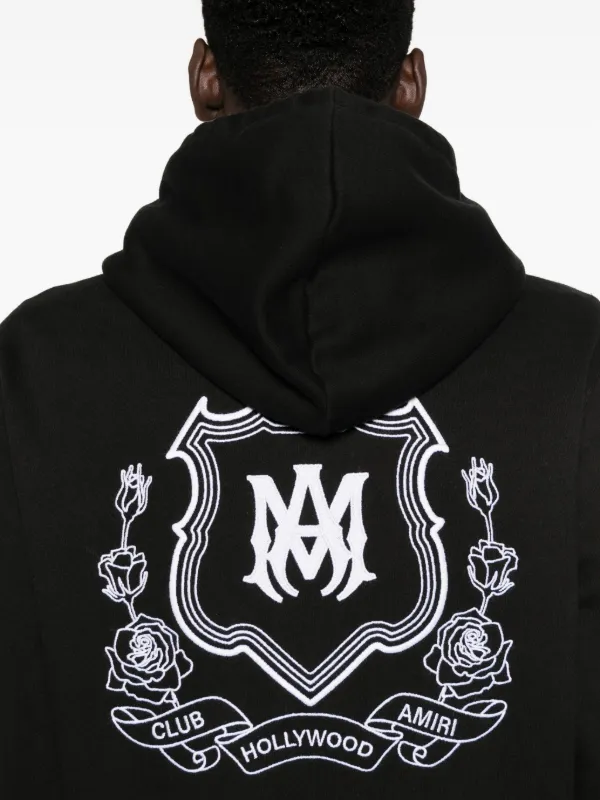 AMIRI MA Crest ジップパーカー | ブラック | FARFETCH JP
