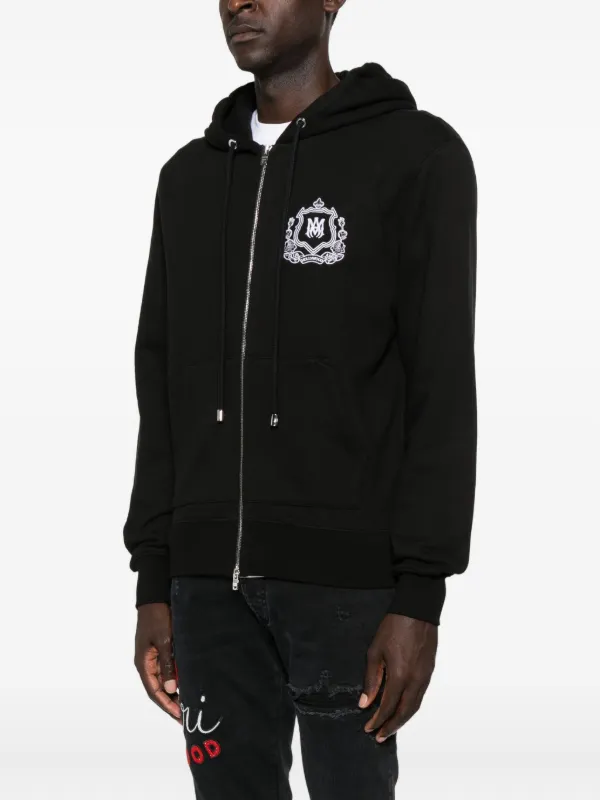 AMIRI MA Crest ジップパーカー | ブラック | FARFETCH JP AMIRI MA Crest ジップパーカー | ブラック | FARFETCH JP